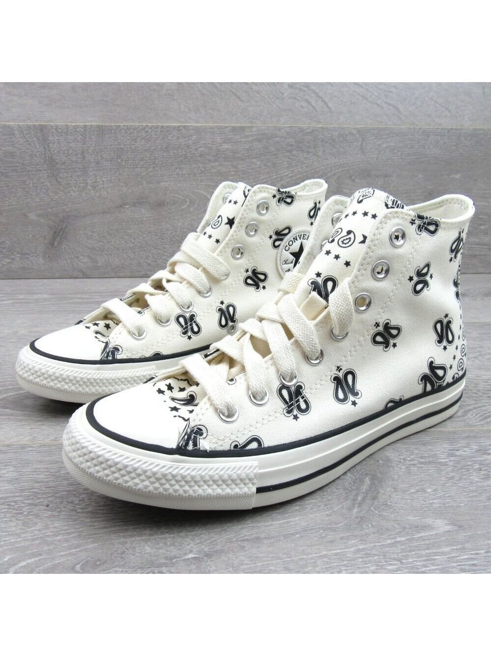 Converse Chuck Taylor All Star HI Paisley Sneakers Womens Size 8.5 NEW - Picture 4 of 16